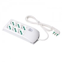 Multipresa Fido 3+3 prese con cavo e interruttore Fanton 410300