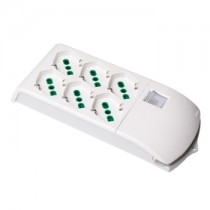 Multipresa Fido 3+3 prese senza cavo con interruttore Fanton 410320