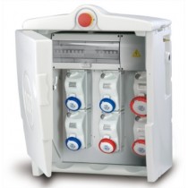 Quadro Polifemo Midi ASC IP55 6p con pulsante emergenza Fanton 74712