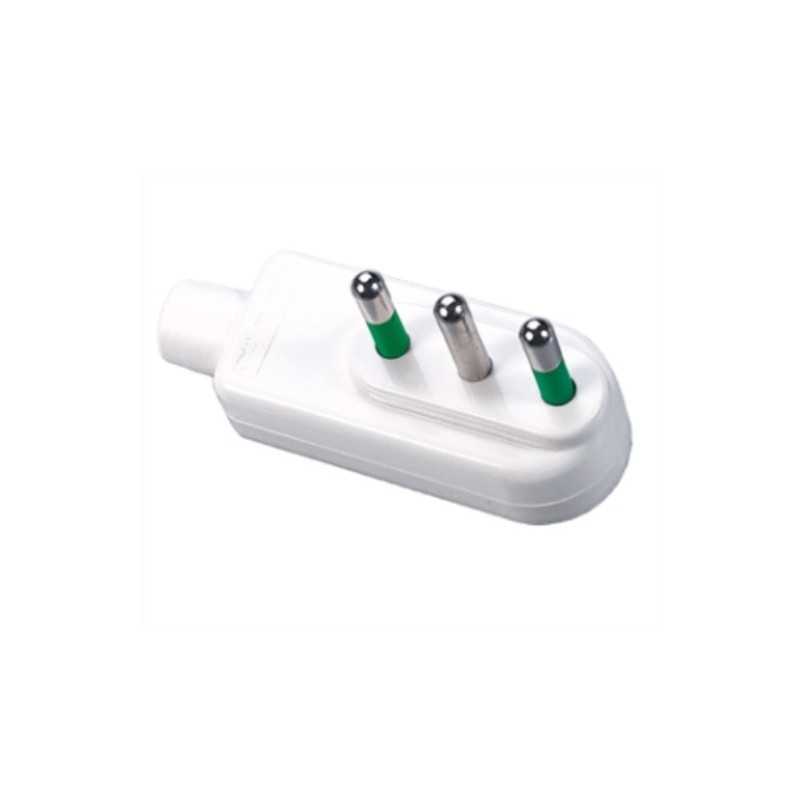 Spina S17 smontabile a squadra italiana 2P+T 16A ribassabile Fanton 80040