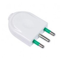 Spina standard 10A italiana semplice bianca Fanton 82510-E