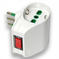 Adattatore doppio spina italiana 2 prese italotedesche Fanton 87310