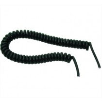 Cavo estensibile 5 m. 3G1,5 senza spina e presa nera Fanton 90141