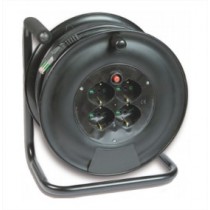 Prolunga avvolgibile 25 metri con 4 prese e cavalletto Fanton 14611