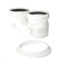 Adattatore Sdoppiato da 80125 a 80-80 in PP bianco Bosch 7738113529