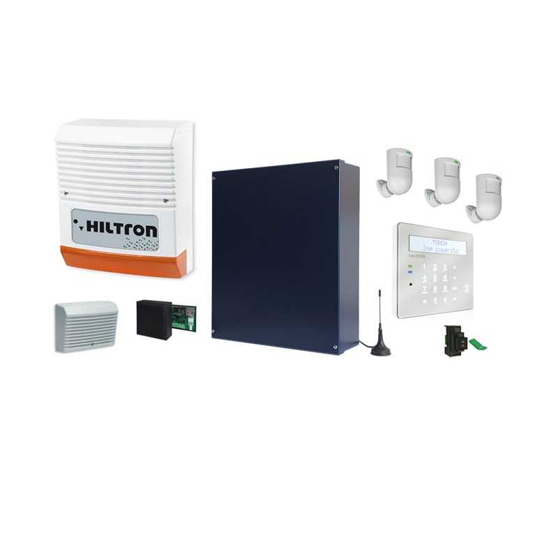 Kit antifurto con centrale Power 8 e console touch Hiltron KITPOWER
