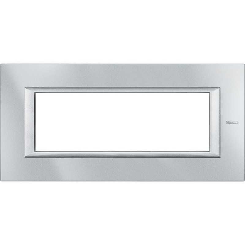 Placca Axolute Monochrome tech in Metallo 6 Moduli Bticino HA4806HC