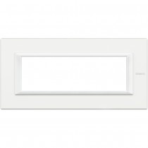 Placca Axolute Bianca in Metallo 6 Moduli Bticino HA4806HD