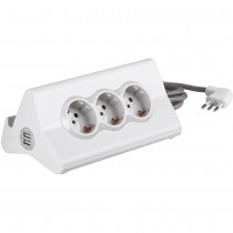 Multipresa con 2 USB e 3 prese standard 1016A Bticino S3713DBU