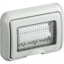 Placca portafrutti 3 posti IP55 bianca Bticino 25603B