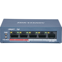 Switch PoE non gestito Fast Ethernet 4 porte Hikvision DS-3E0105P-EM