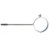 Collare D100mm per tubi fumo verniciato bianco Fischer 00512628