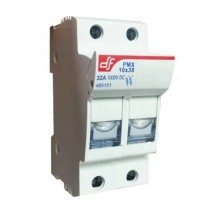 Portafusibile bipolare per fotovoltaico Per fusibili 10x38 2 Moduli din