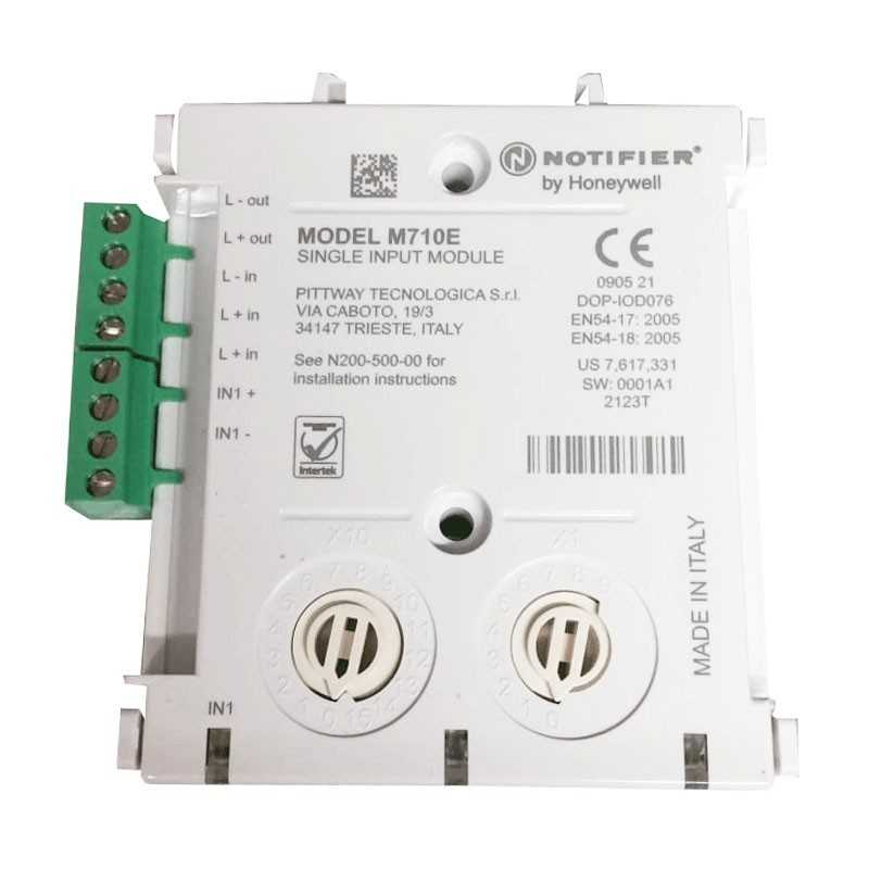 Modulo 1 ingresso indirizzato Notifier M710E