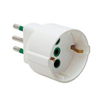 Fanton 82600-E Adattatore a presa schuko 10A bianco