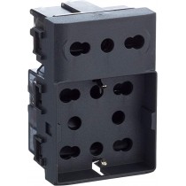 Presa Bipasso e Schuko/bipasso Side Antracite per Living International 4Box 4B.L.H21.XL