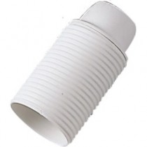 Portalampada E14 filettato bianco in termoplastica MST 00511
