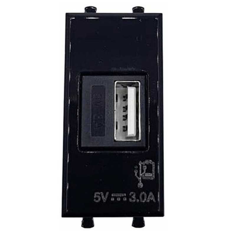 Modulo con caricatore universale USB tipo A 3A 240V Ave life 442082USB3
