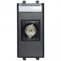 Presa con porta coassiale TV satellitare 1 modulo Ave 445096IF