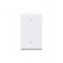 Commutatore a pulsante 3 posizioni 1 modulo bianco Ave Banquise 45B54