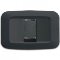 Placca 1 modulo in tecnopolimero per interruttori Grigio Ave 45PY01GN