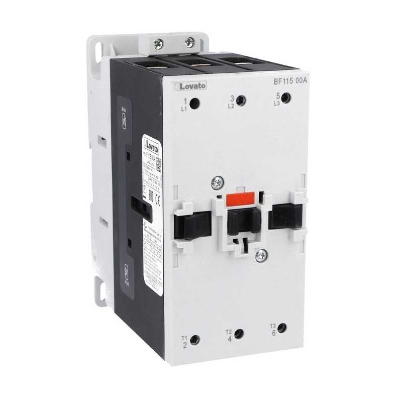 Contattore tripolare bobina 230VAC 115A in AC3  Lovato BF11500A230
