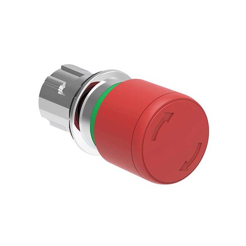 Pulsante a fungo sgancio a rotazione 30 mm Platinum Lovato LPSB6634