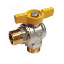 Valvola a sfera a squadra con maniglia a farfalla Giacomini R782GBX003