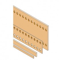 Barra piatta di rame per assemblare quadri 100X10X1750 mm ABB PBFC1001