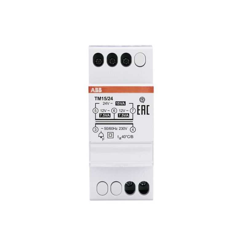 Trasformatore per campanelli alimentato a 15 V A  2 moduli ABB 1524
