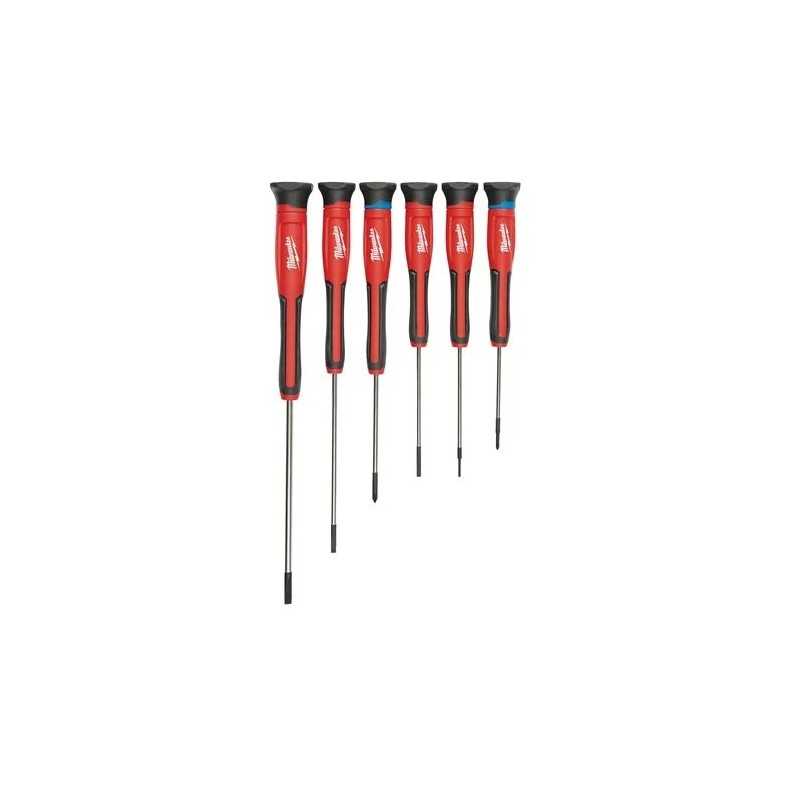 Set di 6 giravite di precisione con custodia Milwaukee 4932471869