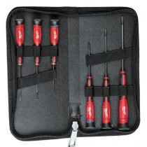Set di 6 giravite di precisione con custodia Milwaukee 4932471869