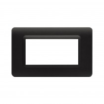 Placca AVE 44PY04GTK "Tecnopolimero Sistema 44"  4 moduli grigio tekla