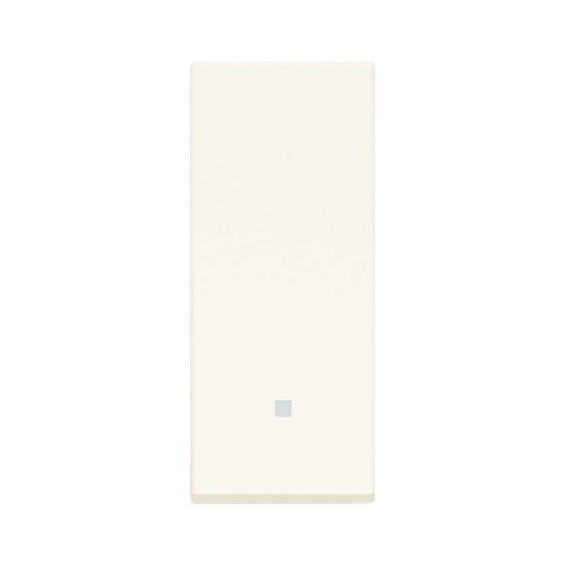 Pulsante 10A allineato illuminabile bianco Vimar Linea 30008.B