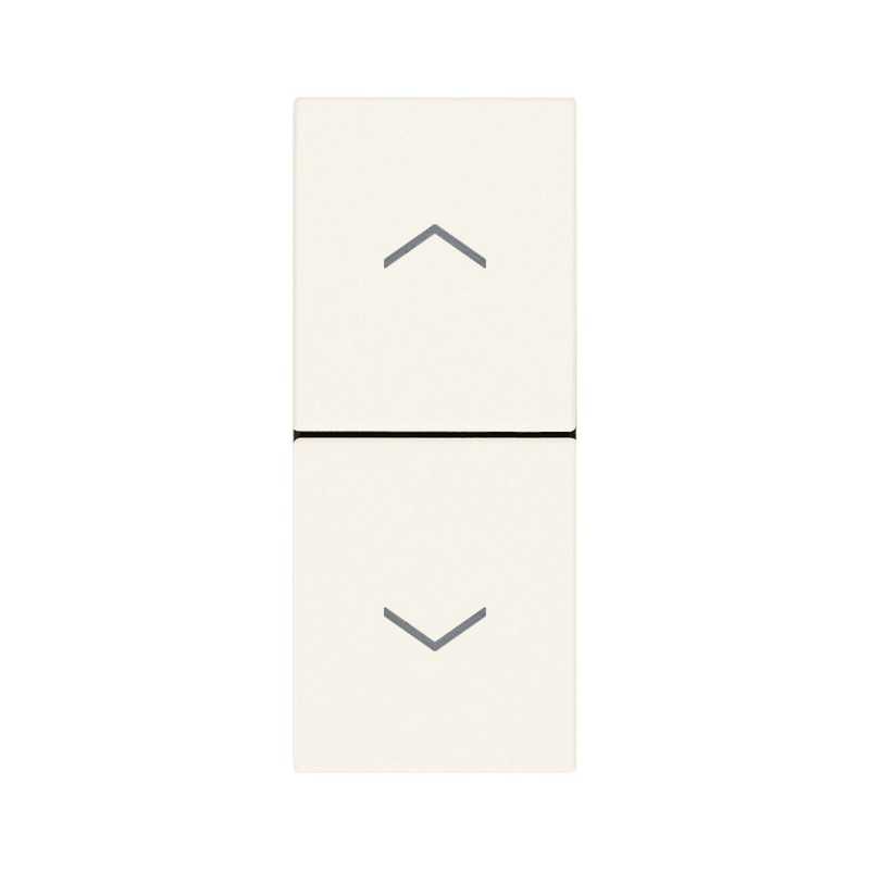 Doppio tasto interbloccato sali scendi 10A Vimar Linea Bianca 30062.B