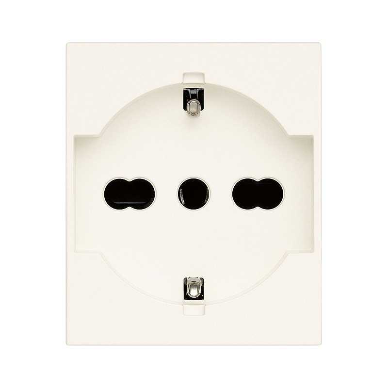 Presa Schuko bipasso 16A 250V Vimar Linea Bianca 30210.B