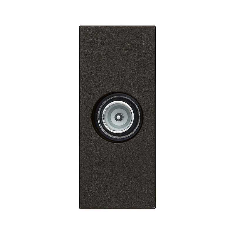 Presa coassiale TV passante attenuazione 10dB Vimar Linea Nera 30300.10G