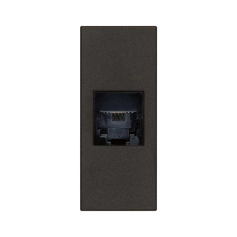 Presa RJ11 non schermata 6/4 Vimar Linea Nera 30320.G