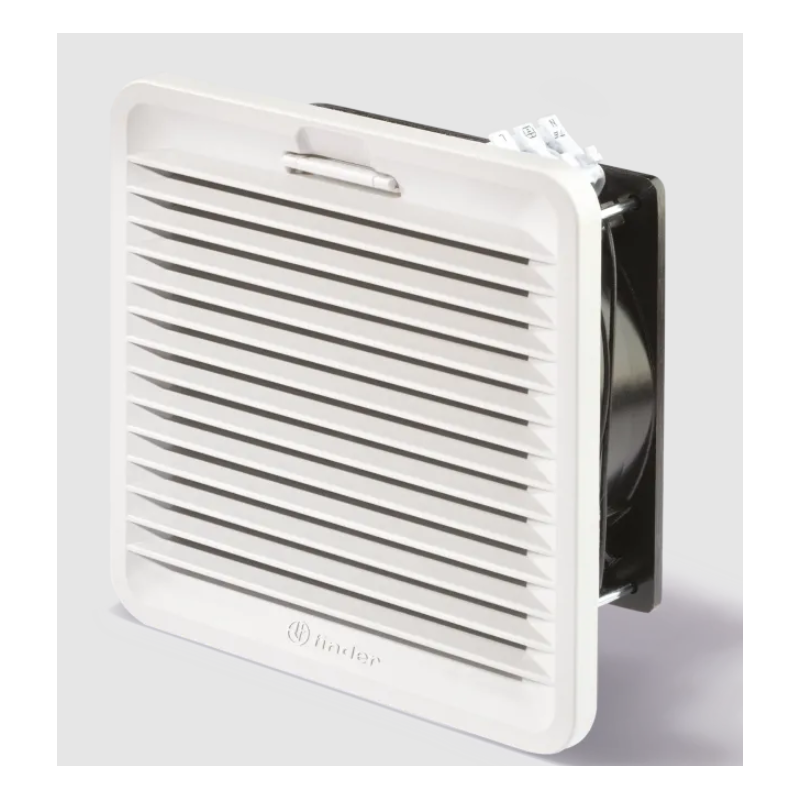 Ventilatore con filtro di scarico 230Vac 28W 125x125mm Finder 7F2082302055