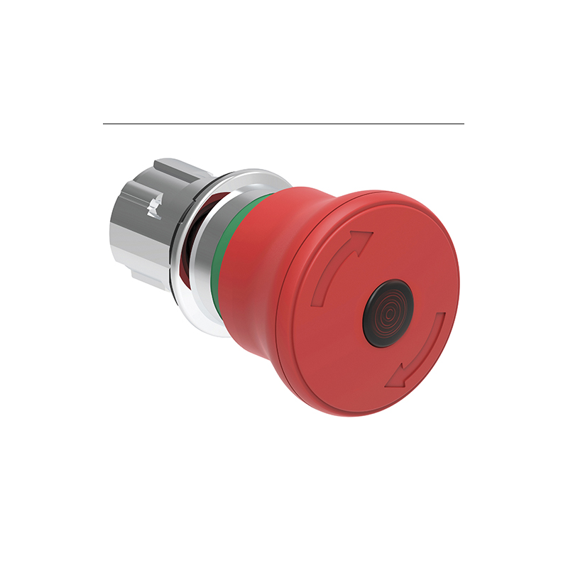 Pulsante a fungo luminoso con sgancio a rotazione Lovato LPSBL6644
