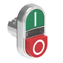 Doppio Pulsante Luminoso verde e rosso ad impulso Lovato LPSBL7223