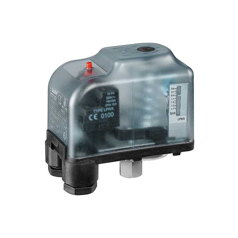 Pressostato di minima a ripristino manuale 5 bar Caleffi 625100
