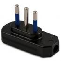 Spina piatta 10A+T Nera                    