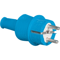 Spina mobile schuko gommata 2P+T 10/16A 250V IP44 Palazzoli 437012