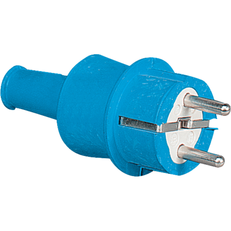 Spina mobile schuko gommata 2P+T 10/16A 250V IP44 Palazzoli 437012