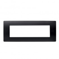 Placca 7 moduli in tecnopolimero Nero Simon Urmet Flexa 11807.NA