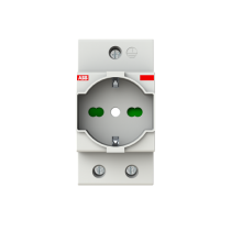 Presa Schuko bipasso P30+P11/17 16A grigia ABB M420274