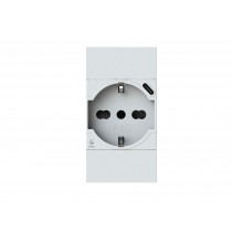 Presa P40 con USB C adatta a BTicino Living Now Bianco 4BOX 4B.KW.P40.USB
