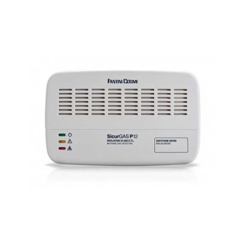 Rilevatore di fughe gas GPL 230V Sicurgas Fantini Cosmi P12