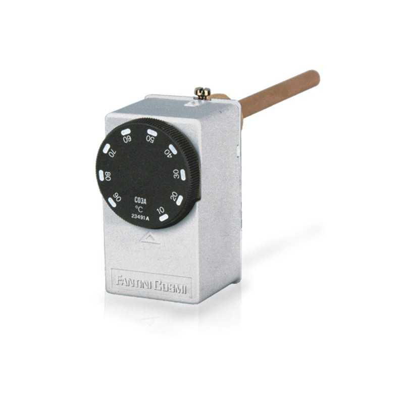 Termostato con guaina ad immersione serie C03 Fantini e Cosmi C03A3